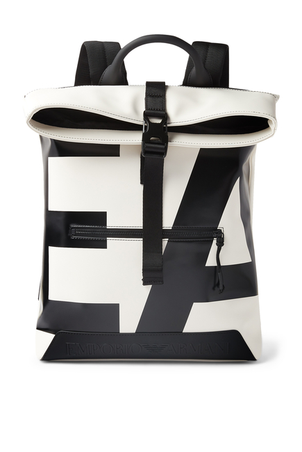 Slim Backpack With Oversized EA Logo